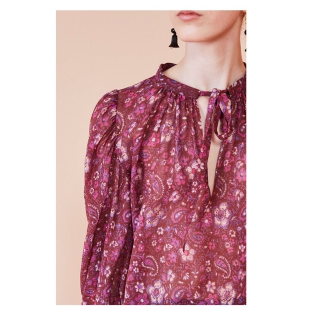 Ulla Johnson Carmine Floral Blouse - Picture 2 of 3